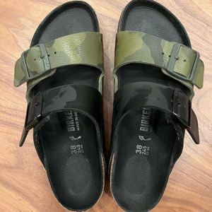 Birkenstock Arizona Green Black Camo Split 38